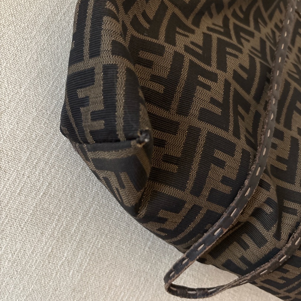 Fendi Zucca Canvas Tote Bag | Vintage | Brown | AS IS / Project - Picture 12 of 16